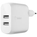 Pikkukuva 1 / 6: Belkin Kaksiporttinen Usb-a-seinälaturi X2 12w Valkoinen