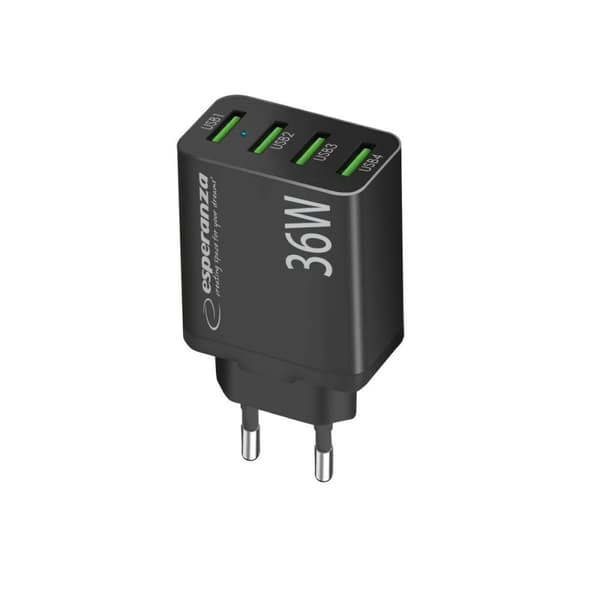 Vægoplader Esperanza EZC107K Sort