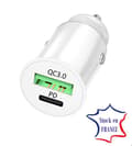 Miniatyrbild 3 av 5: Billaddarpaket för Samsung Galaxy A16 5G India USB till USB Typ C Snabbladdning 30W PD &amp; QC 3.0 + 1 Typ C-kabel - 2 portar