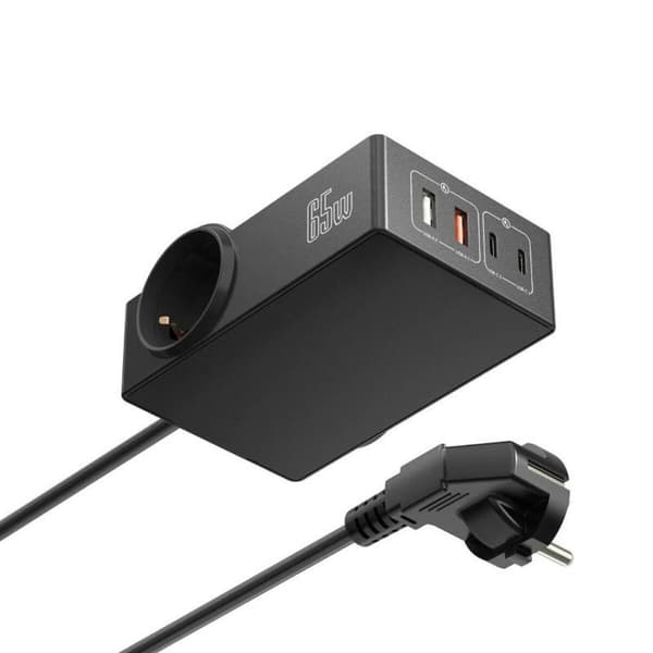 Latausasema Ewent ew3992 Musta 65 W
