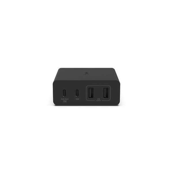 Laddare - Belkin - DOCK 108W - 4 portar - USB-C och USB-A - Intelligent strömdelning Svart