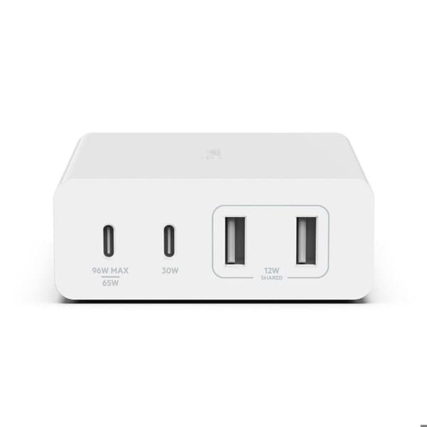TELEFONI, Smartphone Tillbehör Telefoner, Batteriladdare, Laddare Belkin 108w 4ports Gan Dual AC 2m