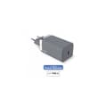 Miniatyrbild 1 av 2: Force Power 20W hemladdare kompatibel med Power Delivery antracitgrå + förstärkt USB-kabel