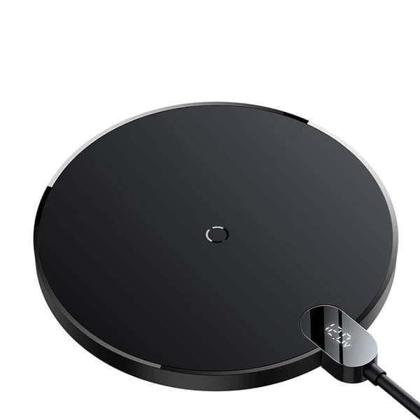 Induktiivinen langaton laturi Baseus Digital LED 15W (musta)