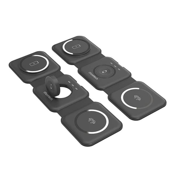 Choetech T588-F 3in1 magneettinen langaton laturi 15W (musta)