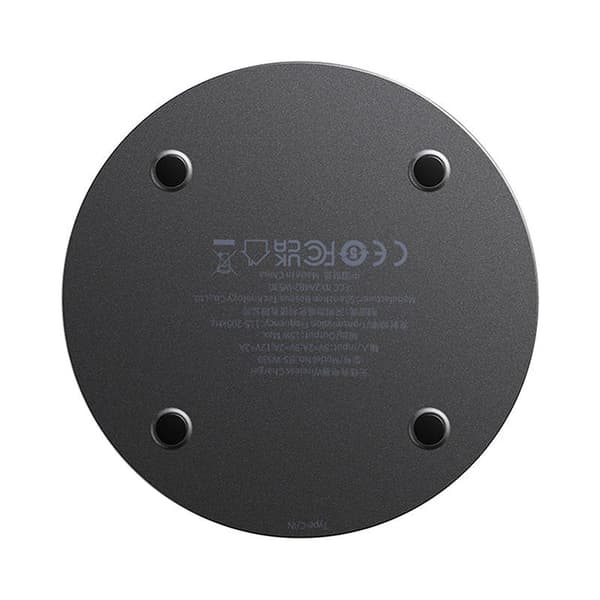 Trådløs Qi induktiv lader Baseus Simple 2, 15W med USB-C til USB-C-kabel (svart)