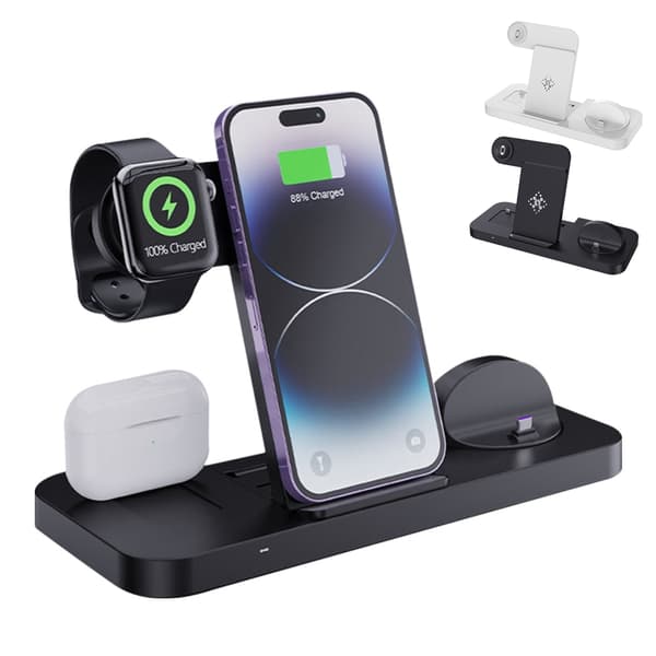 Ladestasjon for Mobil, Smartwatch & Hodetelefoner – Induksjon