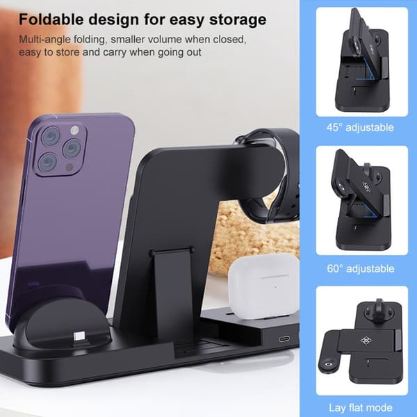 Ladestasjon for Mobil, Smartwatch & Hodetelefoner – Induksjon