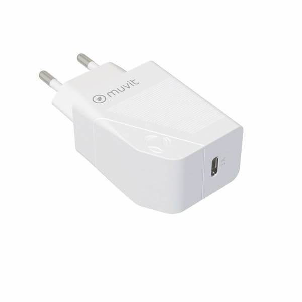 Vægoplader Muvit MCACC0012 20 W Hvid Sort