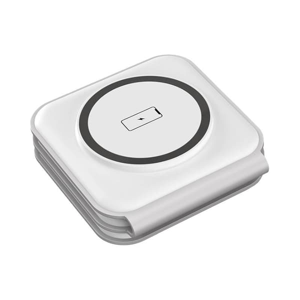 Choetech T588-F 3-i-1 magnetisk trådløs lader 15W (hvit)