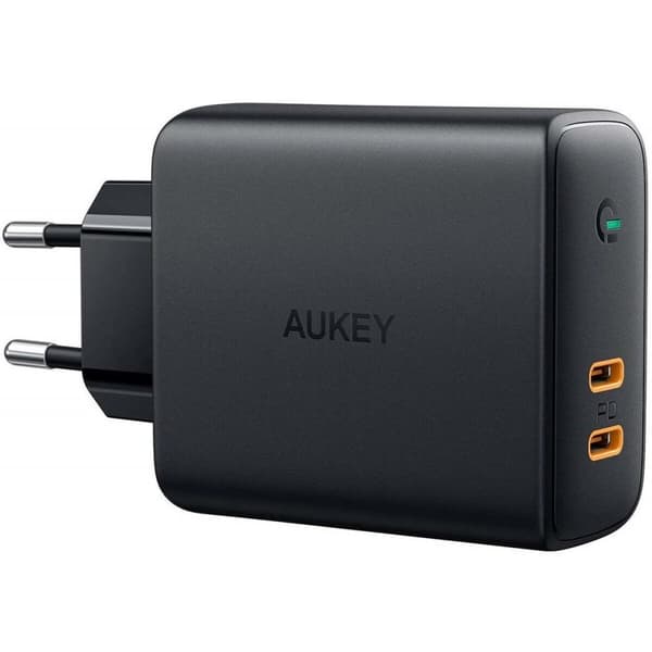 Vægoplader Aukey PA-D5 Sort Sort