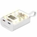 Miniatyrbillede 1 af 5: Powerbank Mars Gaming MPK10KW Hvid 10000 mAh