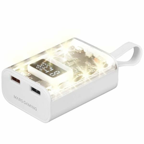 Powerbank Mars Gaming MPK10KW Hvid 10000 mAh Hvid