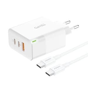 Laddare Foneng GAN65 USB-A, 2x USB-C GaN 65W med USB-C-kabel