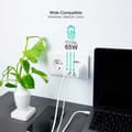 Miniatyrbild 4 av 4: TooQ TOOQ väggladdare med 2 USB-C-portar och 1 USB-A-port