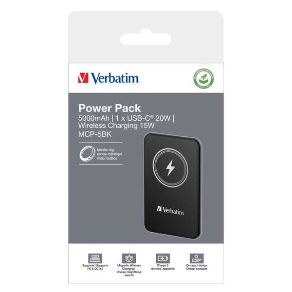 Verbatim Wireless Charger 5.000mah Powerbank