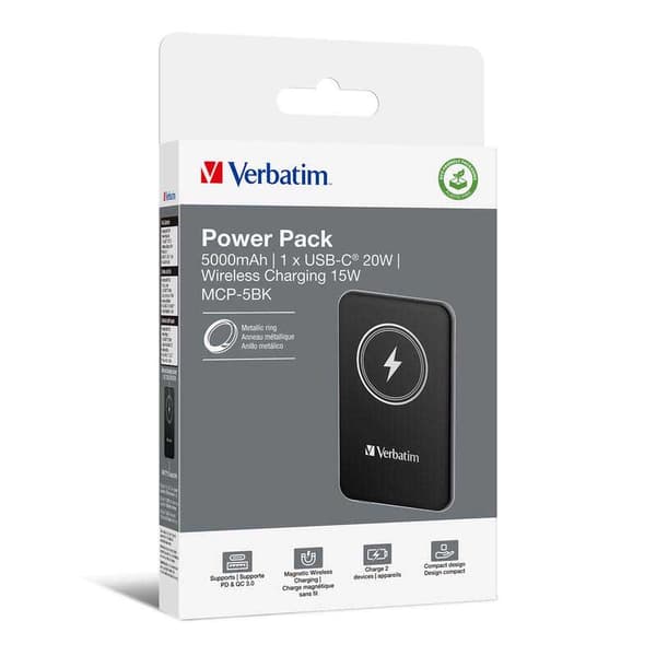 Verbatim Wireless Charger 5.000mah Powerbank