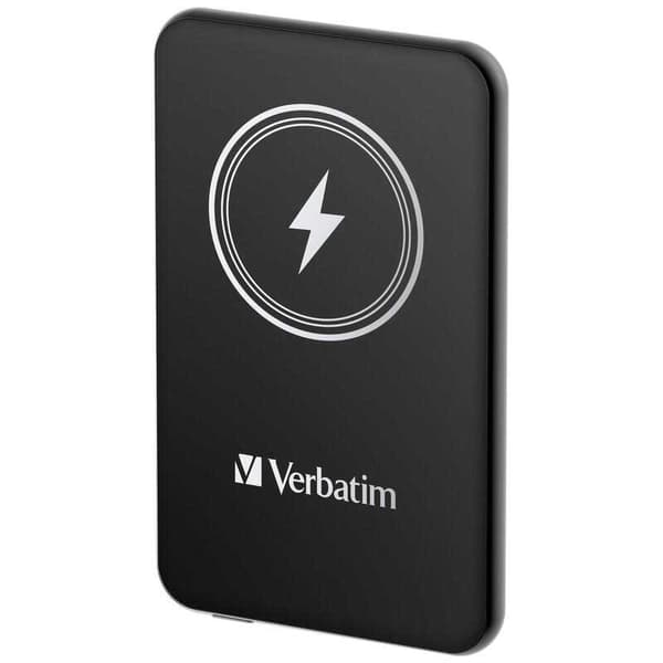 Verbatim Wireless Charger 5.000mah Powerbank Sort