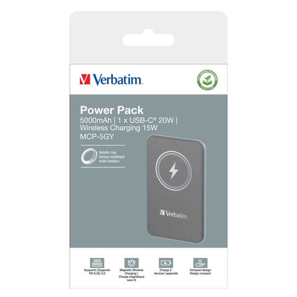 Verbatim Wireless Charger 5.000mah Powerbank