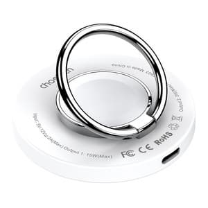 Trådløs lader 2-i-1 Choetech T603-F, holder (hvit)