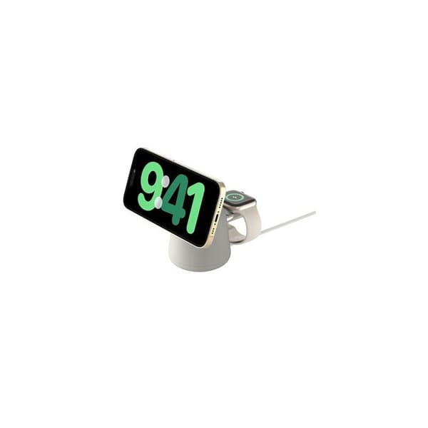 Trådlös laddningsstation - Belkin - BoostCharge Pro 2-in-1 - 15 Watt - med MagSafe - Certifierad MFI