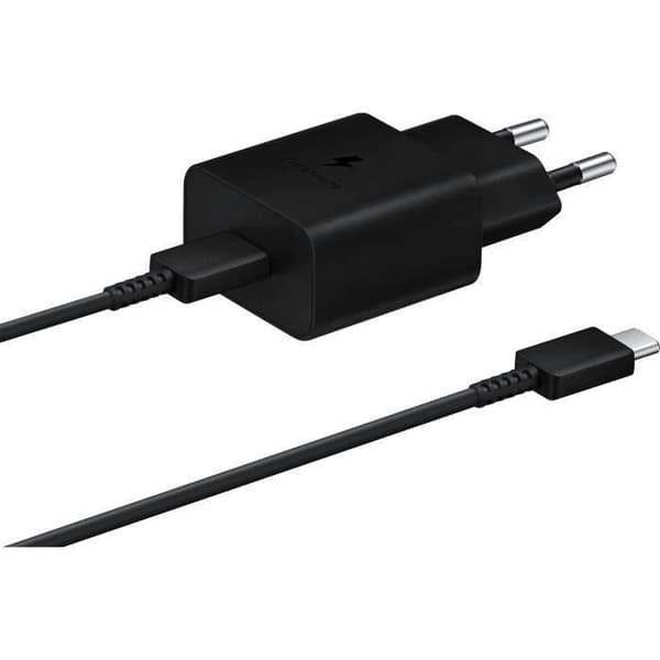15W USB C Nätladdare + USB C-kabel - SAMSUNG - Svart