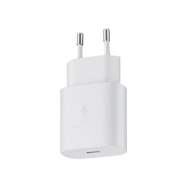 Universal Smartphone Nätladdare USB-C 15W Snabbladdning 2A Samsung Vit