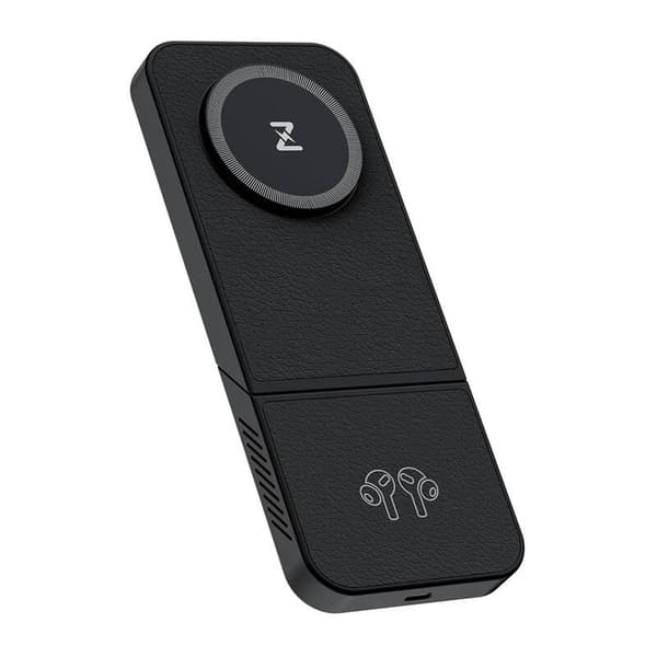 Trådløs oplader, INVZI, MGF7B, 3i1, 15W (sort)