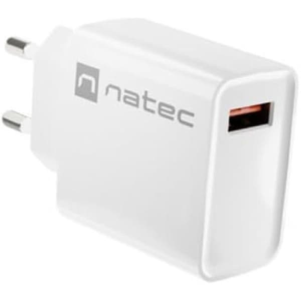 Laddare - NATEC - RIBERA - 18W - 1XUSB-A - QC3.0 - Vit