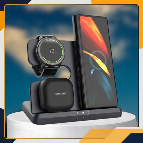 Nopea induktiivinen langaton laturi Samsung 3in1 Charles S380 Slayolle