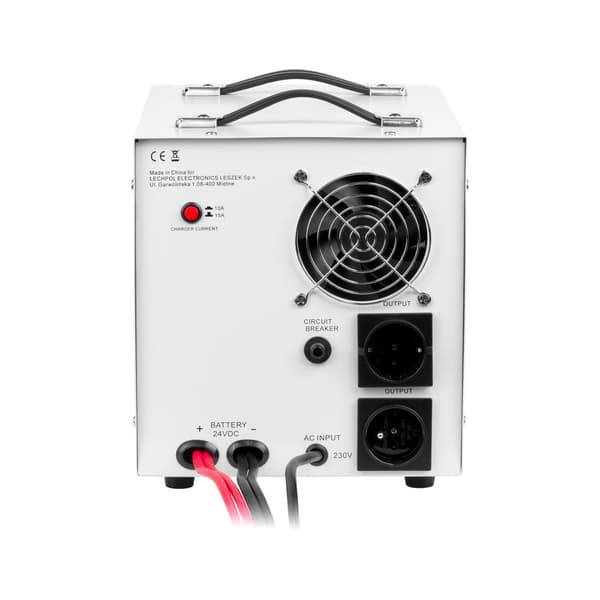 Varavirtalähde KEMOT PROsinus-2000/24-muunnin puhtaalla siniaalto- ja lataustoiminnolla 24V 230V 2000VA/1400W