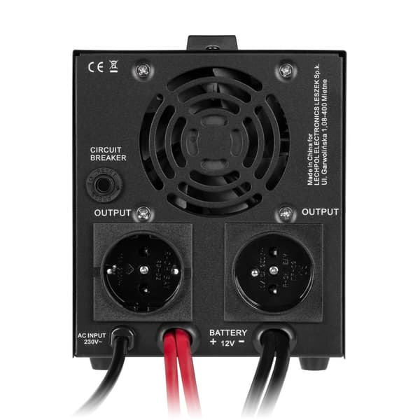 Rebel POWER-1000-LFP4 hätävirtalähde - puhdas siniaaltomuunnin lataustoiminnolla 12V 230V 1000VA/700W