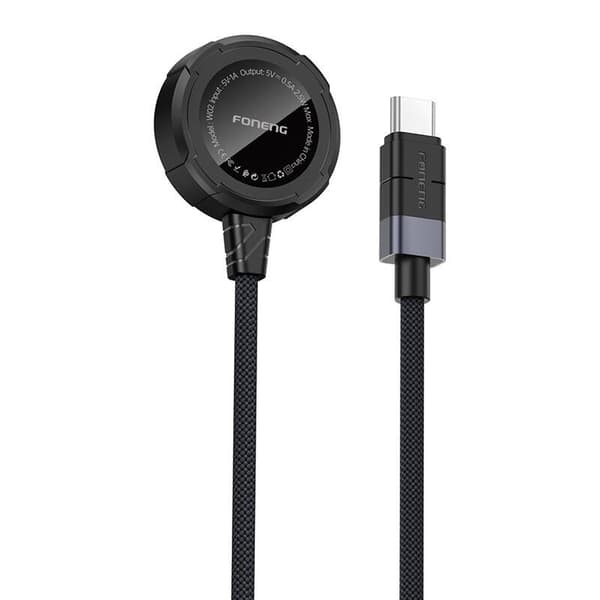 Foneng W02 trådlös laddare för Apple Watch 2.5W, 1m (svart)