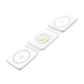 Miniatyrbilde 3 av 3: Magnetisk trådløs lader, Essager, EWXCX3-NMC02, 3w1, 15W (hvit)