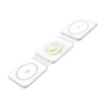 Miniatyrbilde 2 av 3: Magnetisk trådløs lader, Essager, EWXCX3-NMC02, 3w1, 15W (hvit)