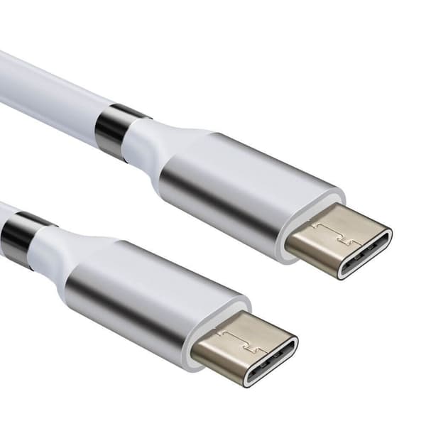 SERO QC Magnetkabel, USB-C - USB-C, 1 m, Hvit