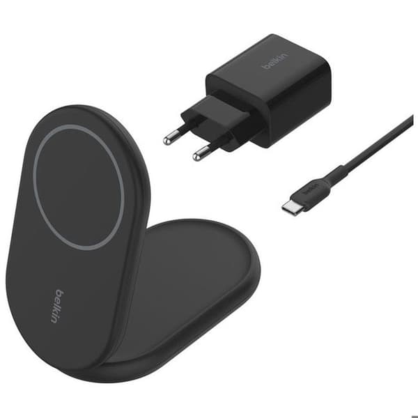 Smartphone - Laddare & Powerbank BELKIN BOOSTCHARGE Qi2 15w magnetiskt stativ Svart