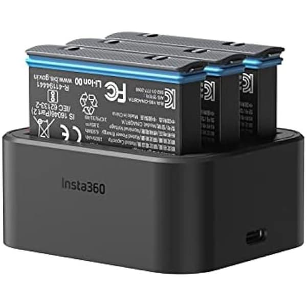 Batteriladdare - INSTA360 - X3 - Snabbladdning - Överbelastningsskydd - Smarta indikatorer