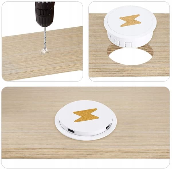 INDUKTIV SKRIVSLADDARE INDRÄCKBAR + 2xUSB HUB