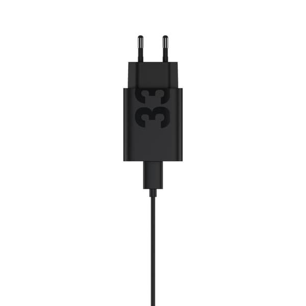 Motorola TurboPower Vægoplader 33W USB-C, 1m CC kabel, Sort Sort