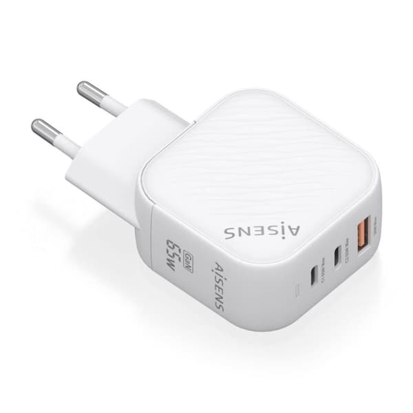 Väggladdare Aisens ASCH-65W3P026-W Vit Multicolour 65 W (1 antal) Vit