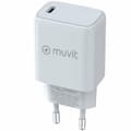 Miniatyrbillede 1 af 4: Vægoplader Muvit MCACC0012 20 W Hvid Sort