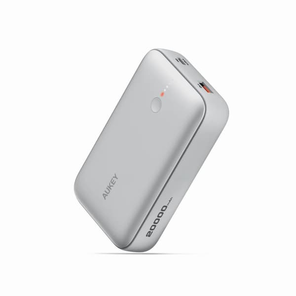 Aukey - Spark Mini 20000mAh 20W Powerbank Vit USB-C/USB-A