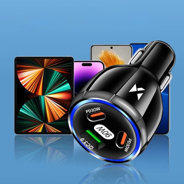 Billader 2x USB-C 1x USB-A 90W PD