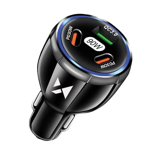 Billader 2x USB-C 1x USB-A 90W PD