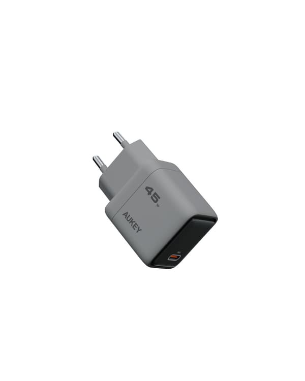 Aukey - Väggladdare Comet 45W GaN PD 1-Port Grå