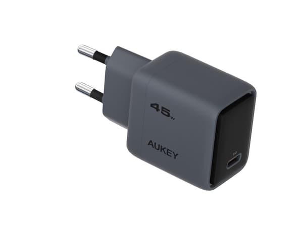 Aukey - Väggladdare Comet 45W GaN PD 1-Port Grå