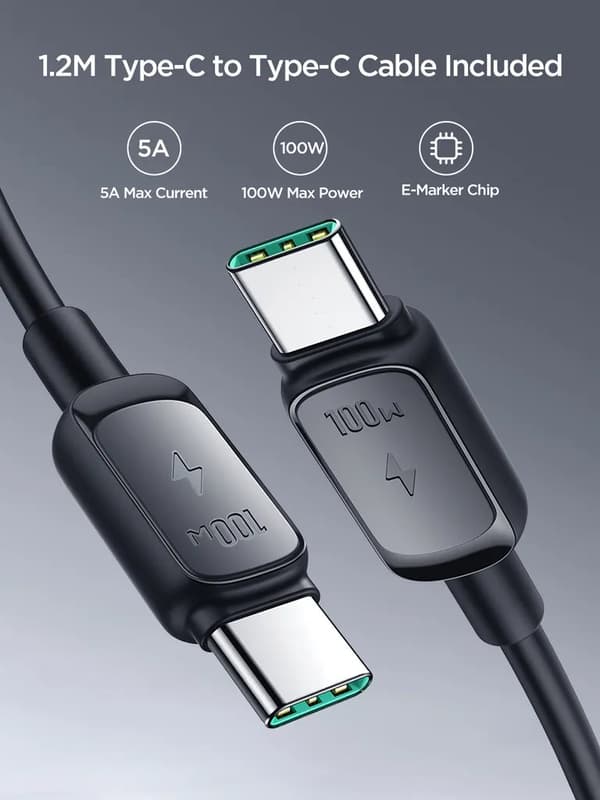 SiGN 65W 30000mAh Snabbladdning Powerbank LED-skärm PD QC för telefon och bärbar dator - Svart