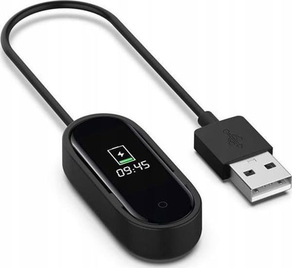Laddare gps - strömadapter gps Oem LADDAR USB MI BAND / SMART BAND M4 SVART / SVART, 20CM