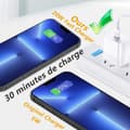 Miniatyrbild 2 av 4: Snabbt USB C-laddare 20W med 2M kabel Typ C laddare adapter för iPhone 4-14 Plus-14 Pro-14 Pro Max-13-12-11-SE-X[710]